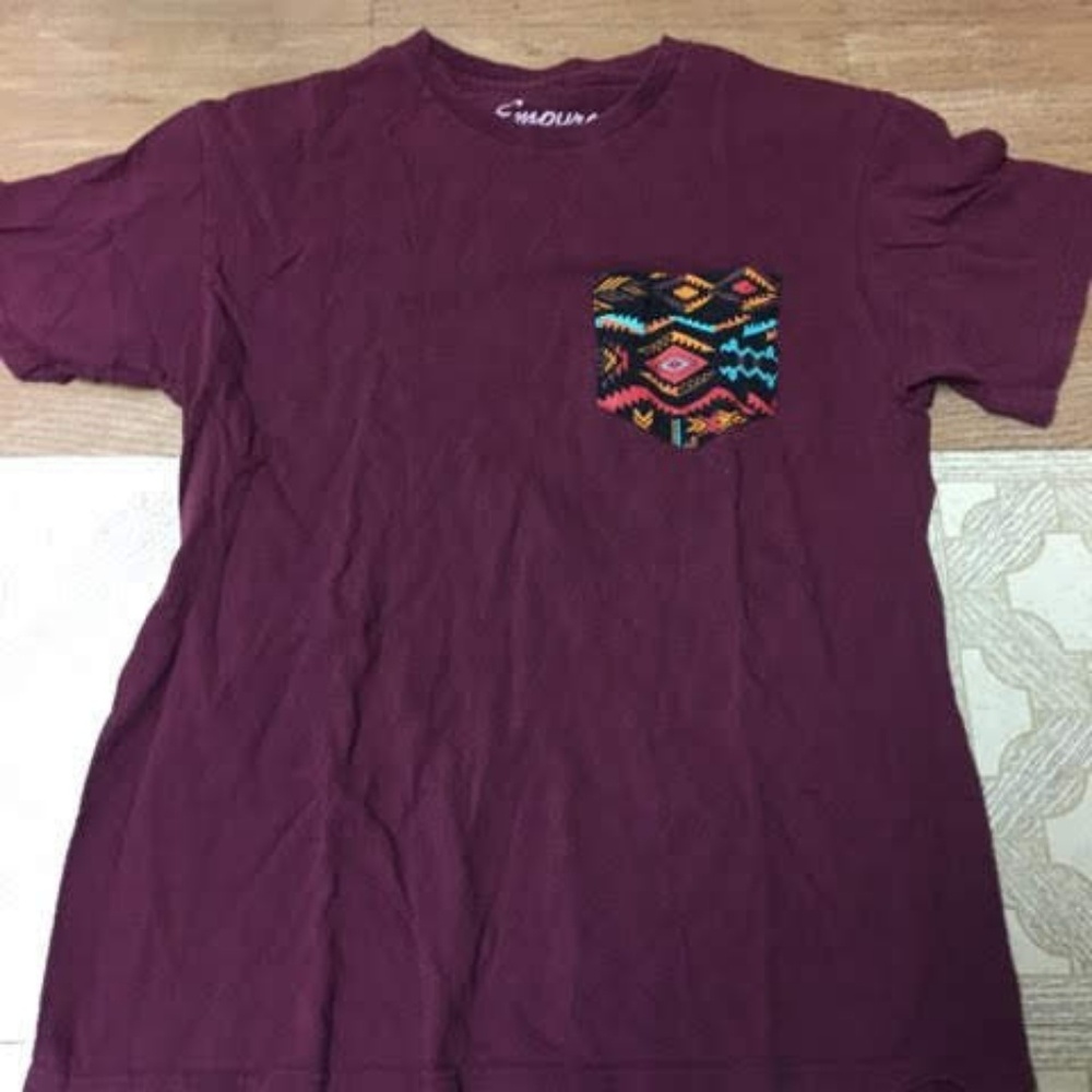 Mens Burgundy Empyre Tee